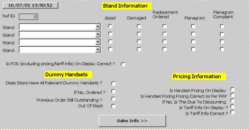 Figure 2. PDA Database Survey Detail Screen